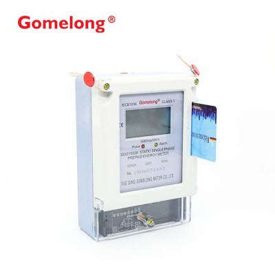 Gomelong Best Selling Ddsy5558 Single Phase Three Phase Prepaid Electric Kwh Meter Medidores Electrics